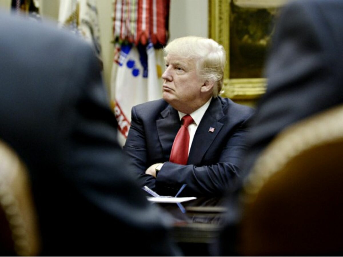 President Trump in the White House