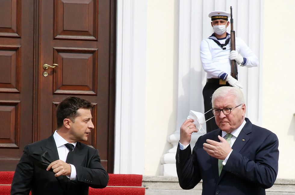 President Zelensky and President Steinmeier in 2021.