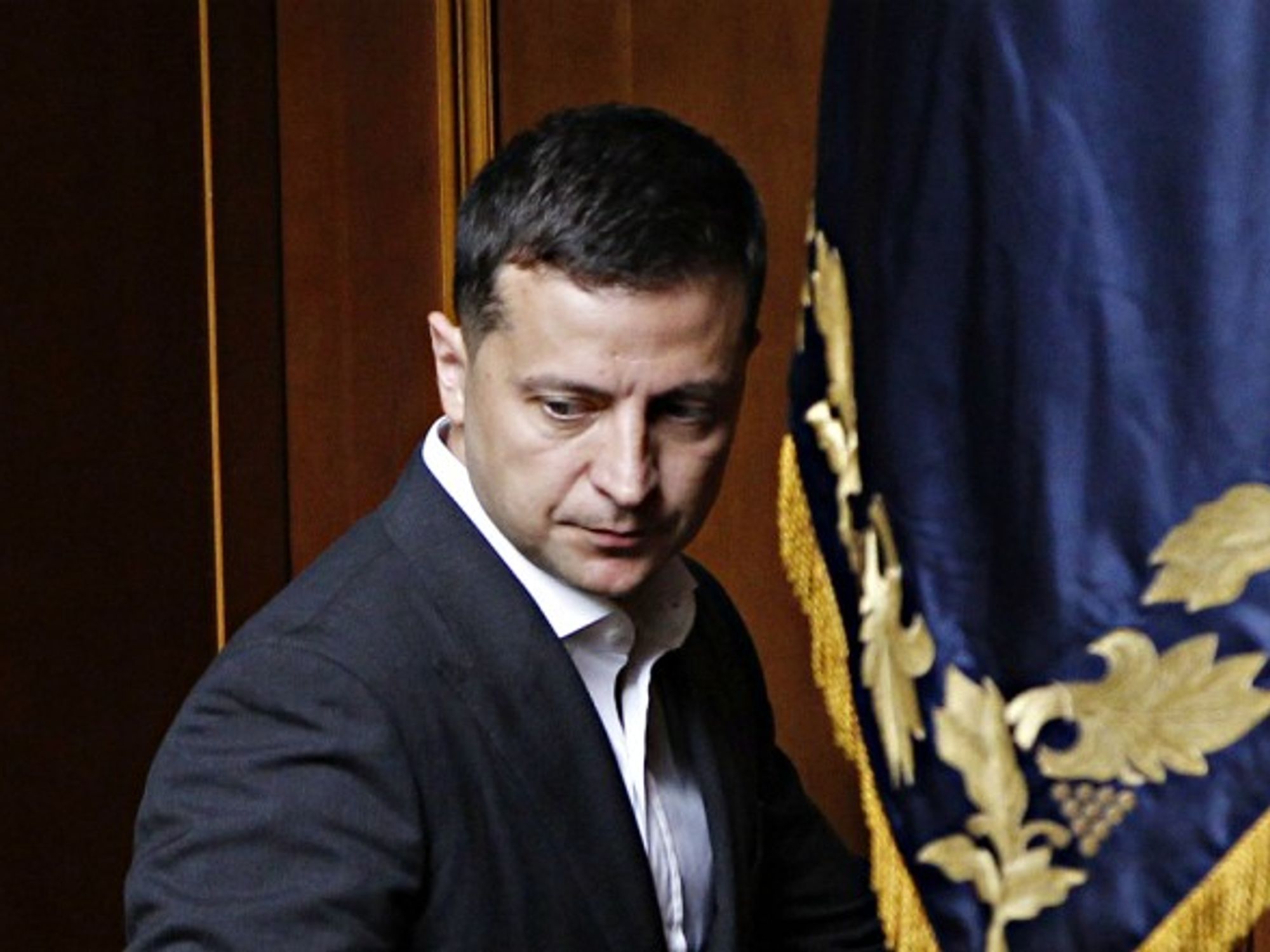 President Zelensky in Kiev on Aug. 29