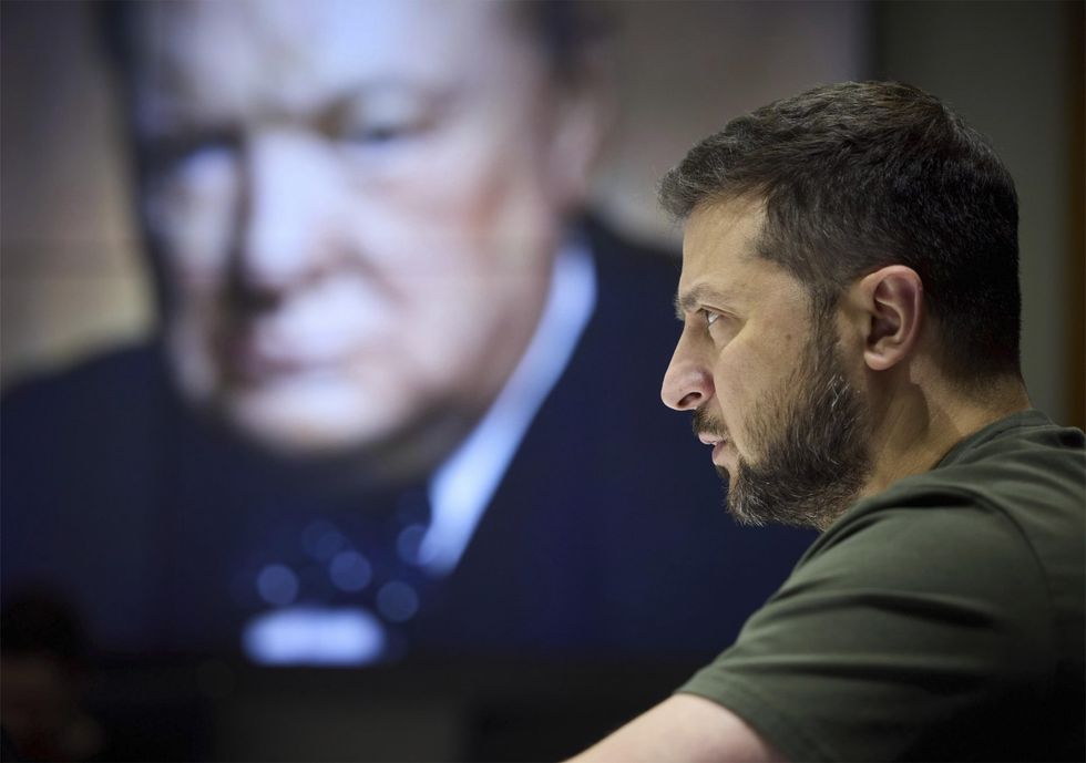 President Zelensky Receives Churchill Leadership Award