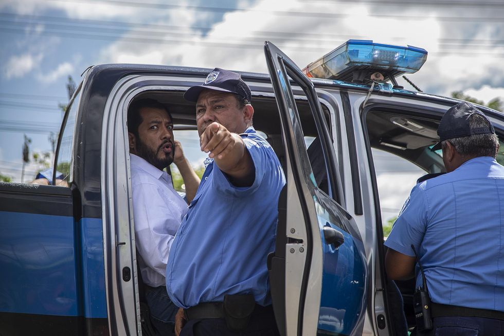 Presidential candidate Felix Madariaga arrested by the police in December 2020