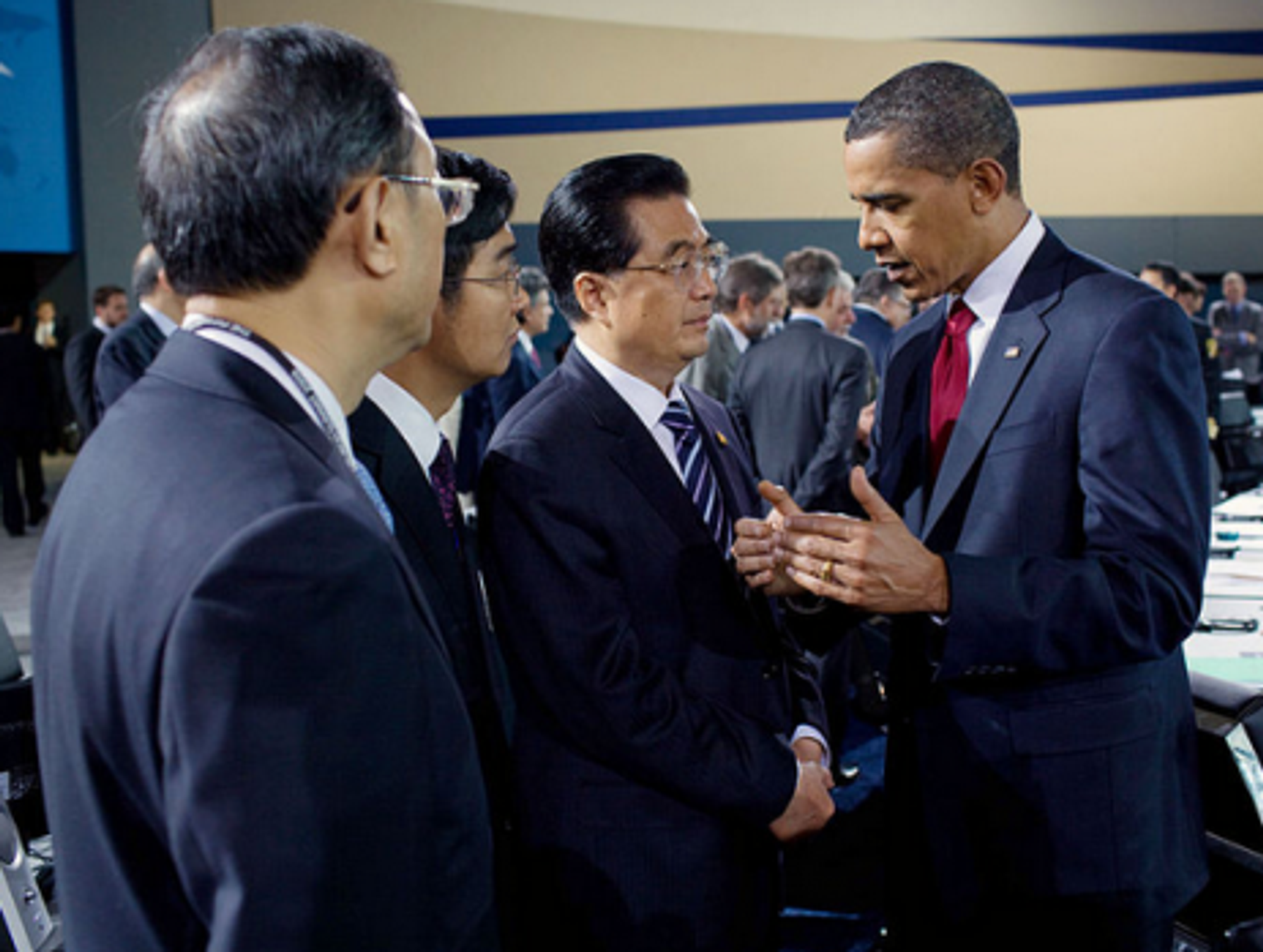 Presidents Hu and Obama in 2009 (Dave Souza)