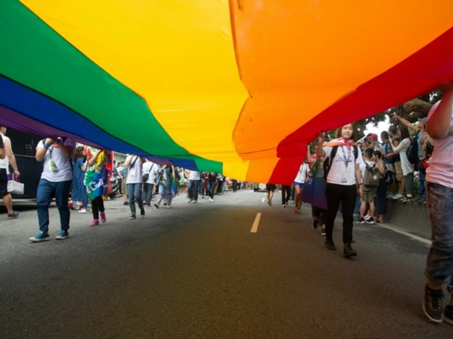 Pride parade in Taipei in October 2016