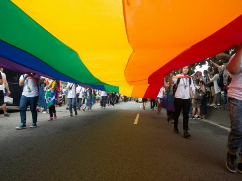 Pride parade in Taipei in October 2016