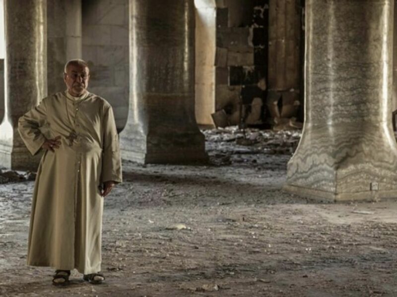 Priest of the ruined Immaculate Church in Al Hamdaniyah