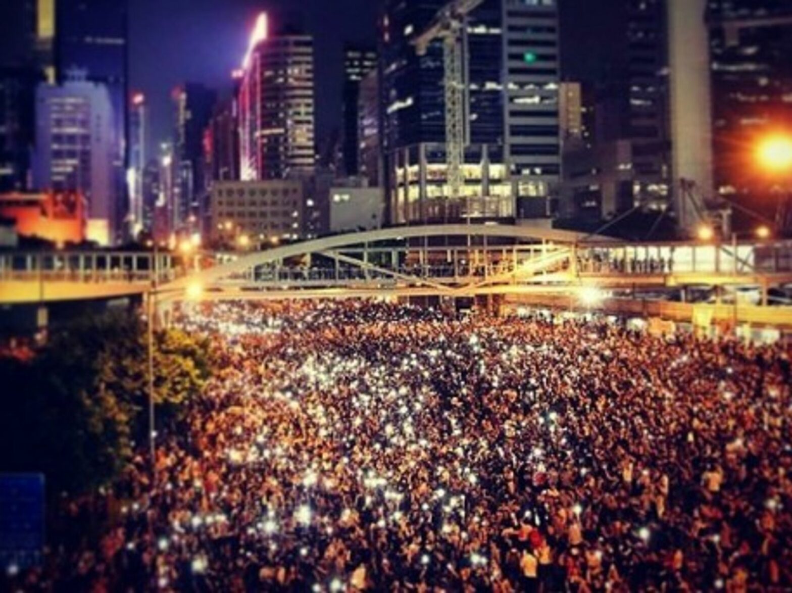Pro-democracy protest in Hong Kong
