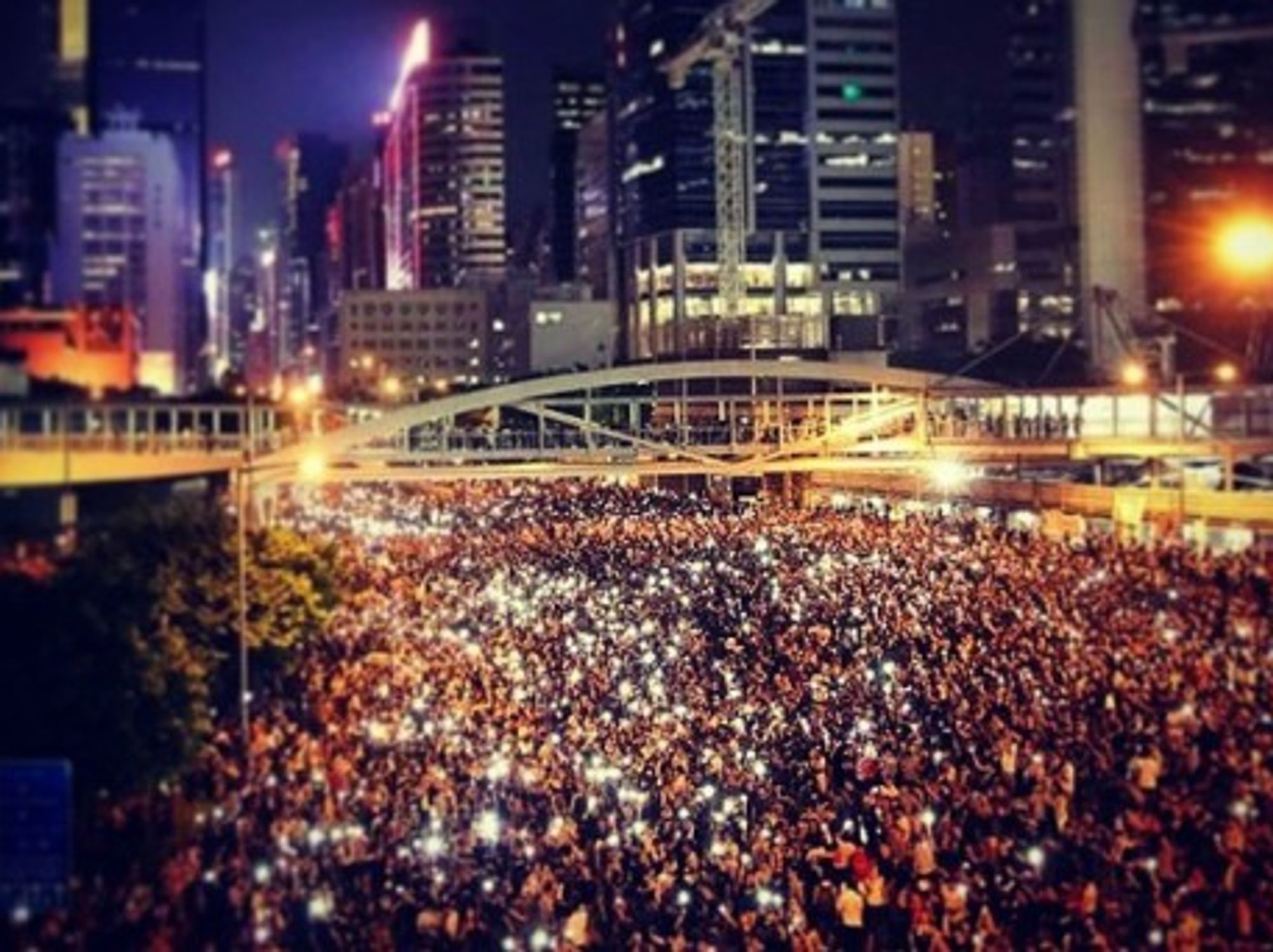 Pro-democracy protest in Hong Kong