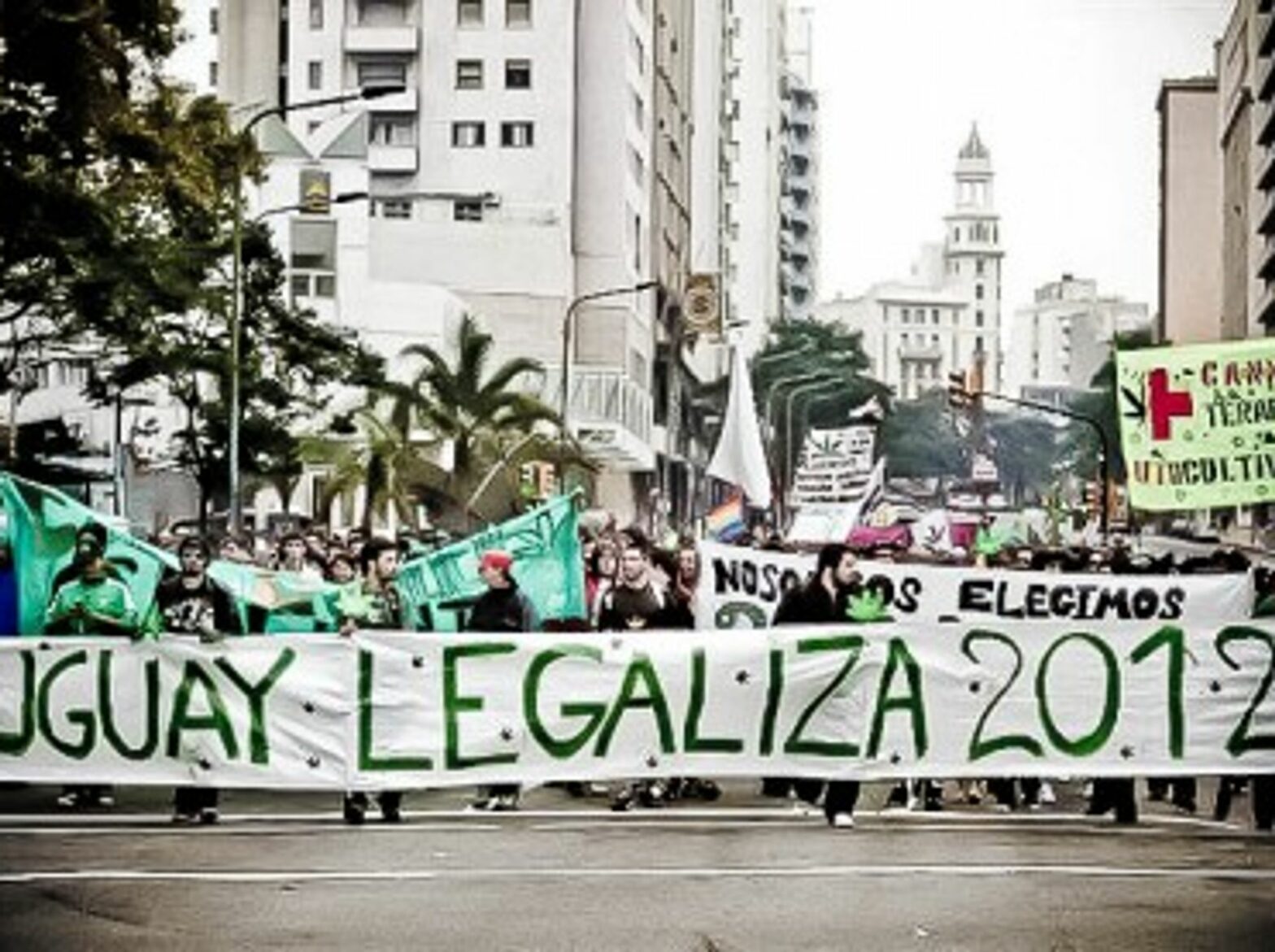 Pro-legalization rally in Uruguay