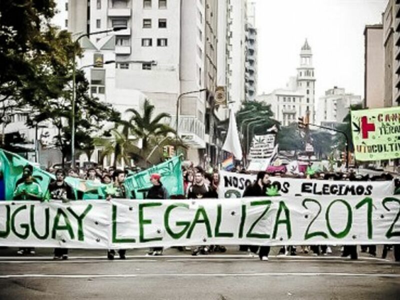 Pro-legalization rally in Uruguay
