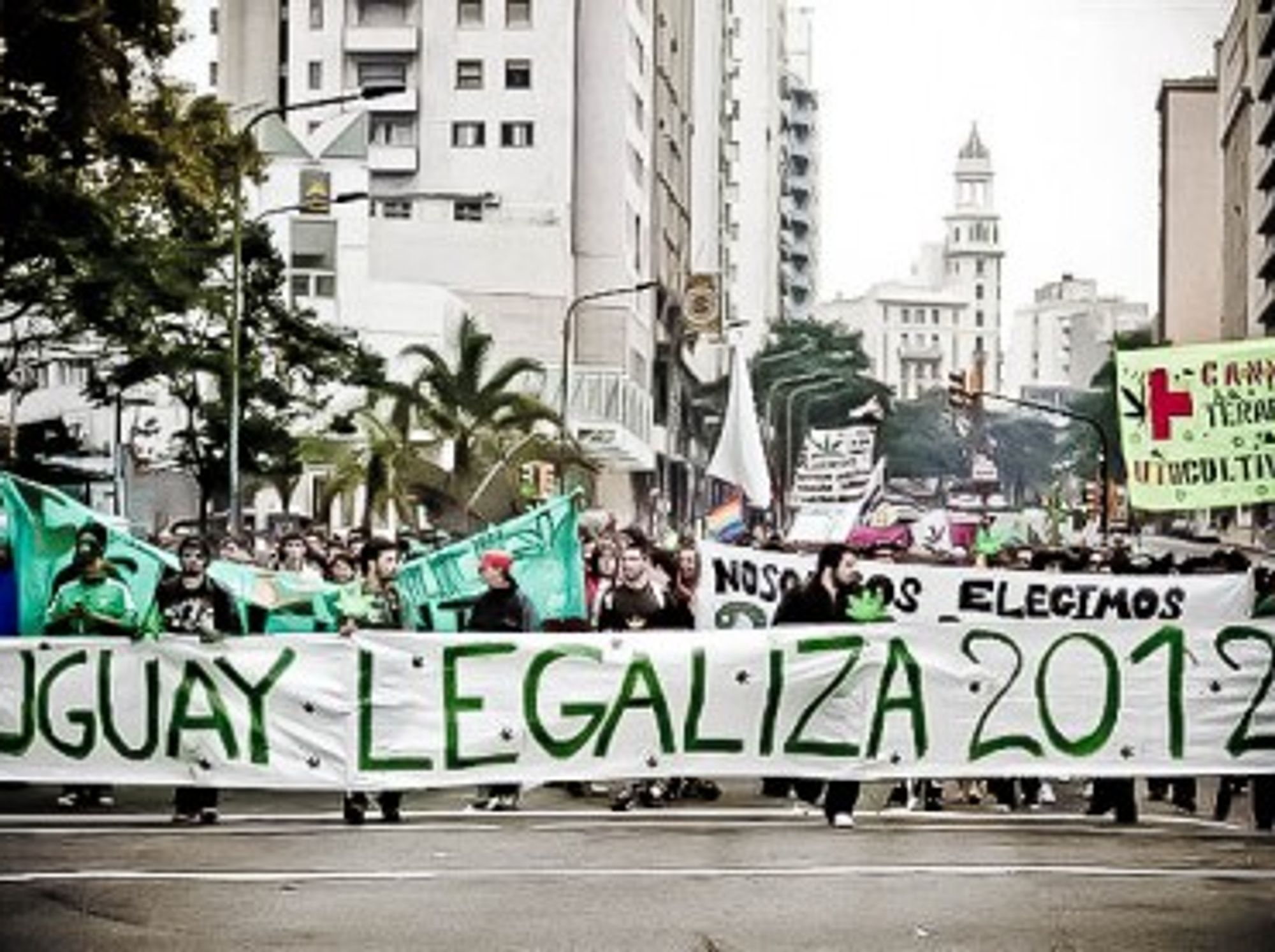 Pro-legalization rally in Uruguay