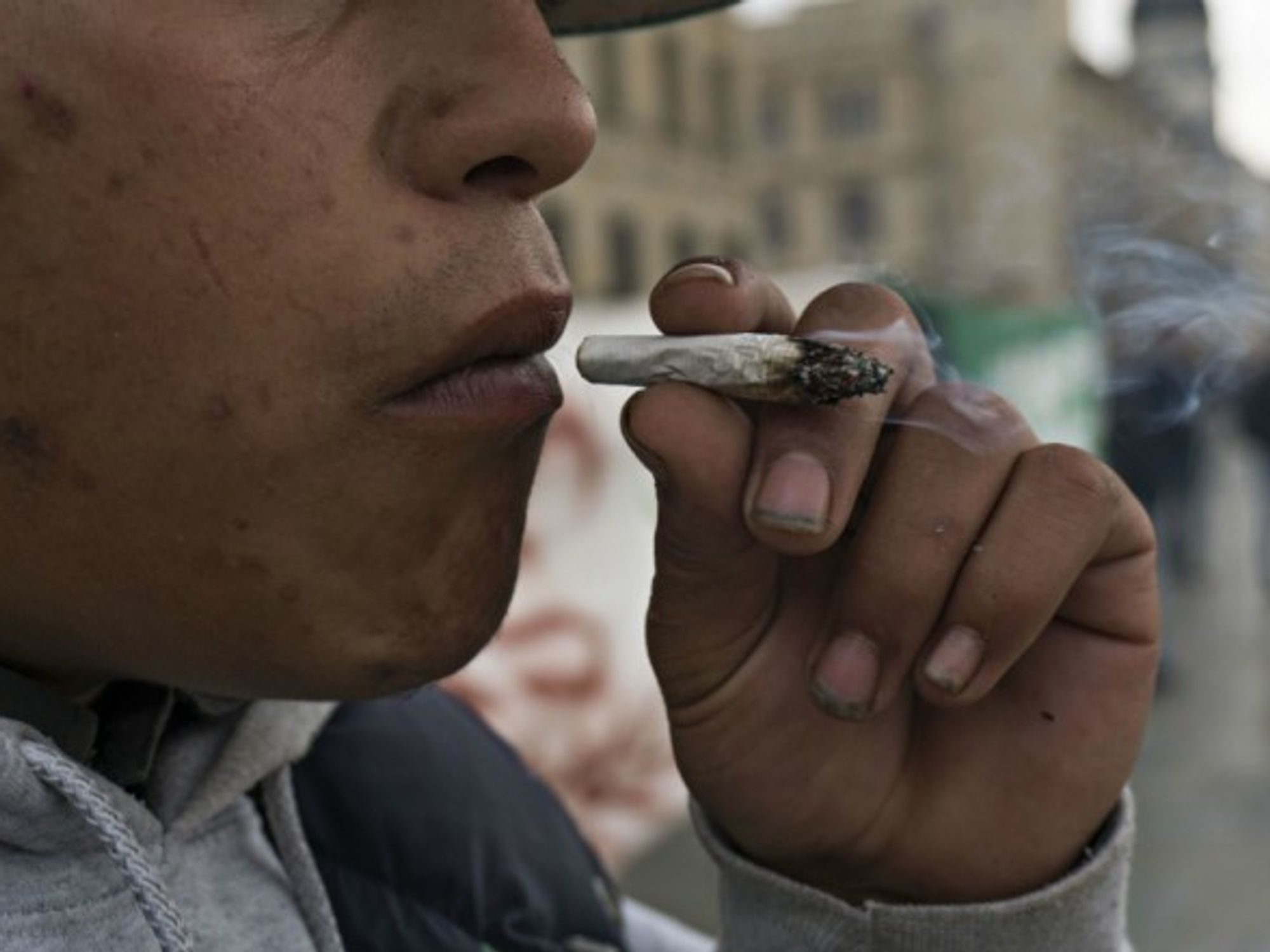 Pro-recreational use protest in Bogota, Colombia on Sept. 6