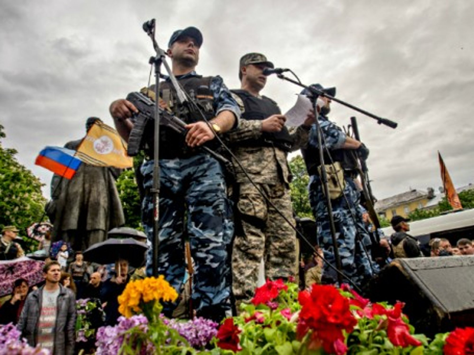Pro-Russian separatists in Donetsk