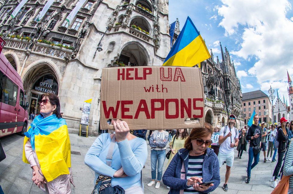 Pro-Ukrainian demonstration in Munich on May 28