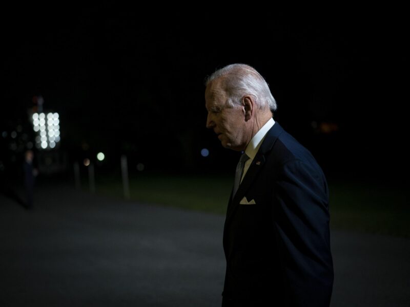 Profil view of Joe Biden