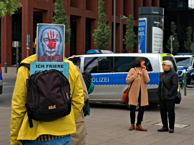 Protest against Putin in Frankfurt​