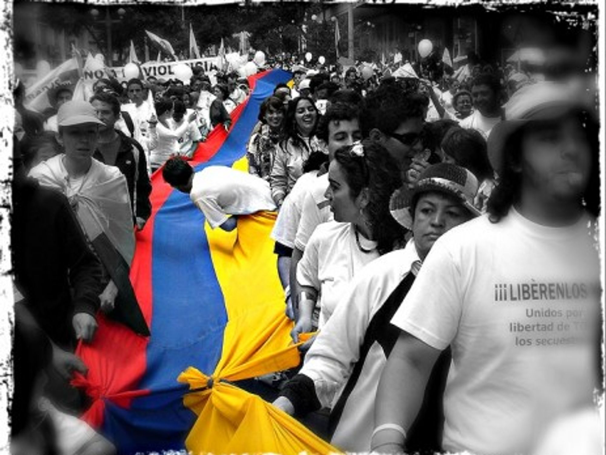 Protest against the FARC