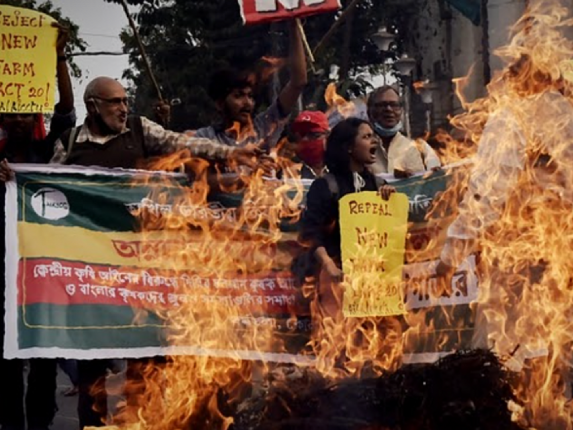 Protest continue in Kolkata and across India against controversial agricultural bill