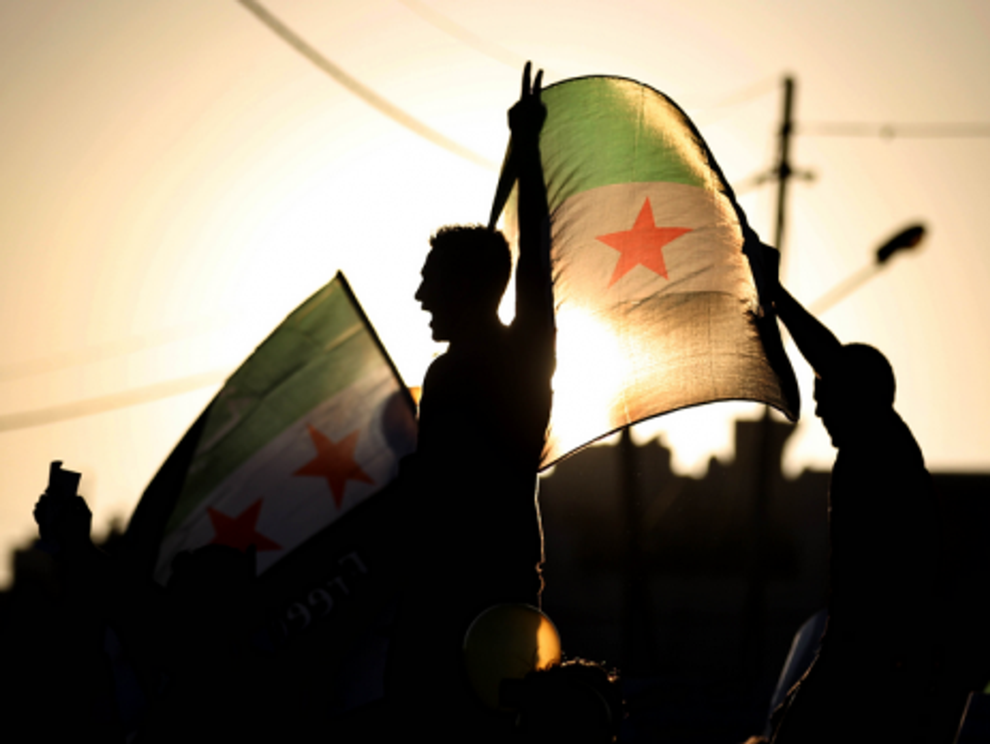 Protest in Amman against alleged chemical weapons attack in Syria