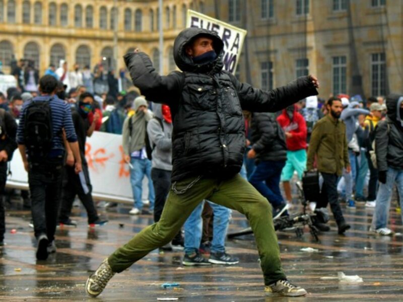Protest in Bogota on Nov. 21