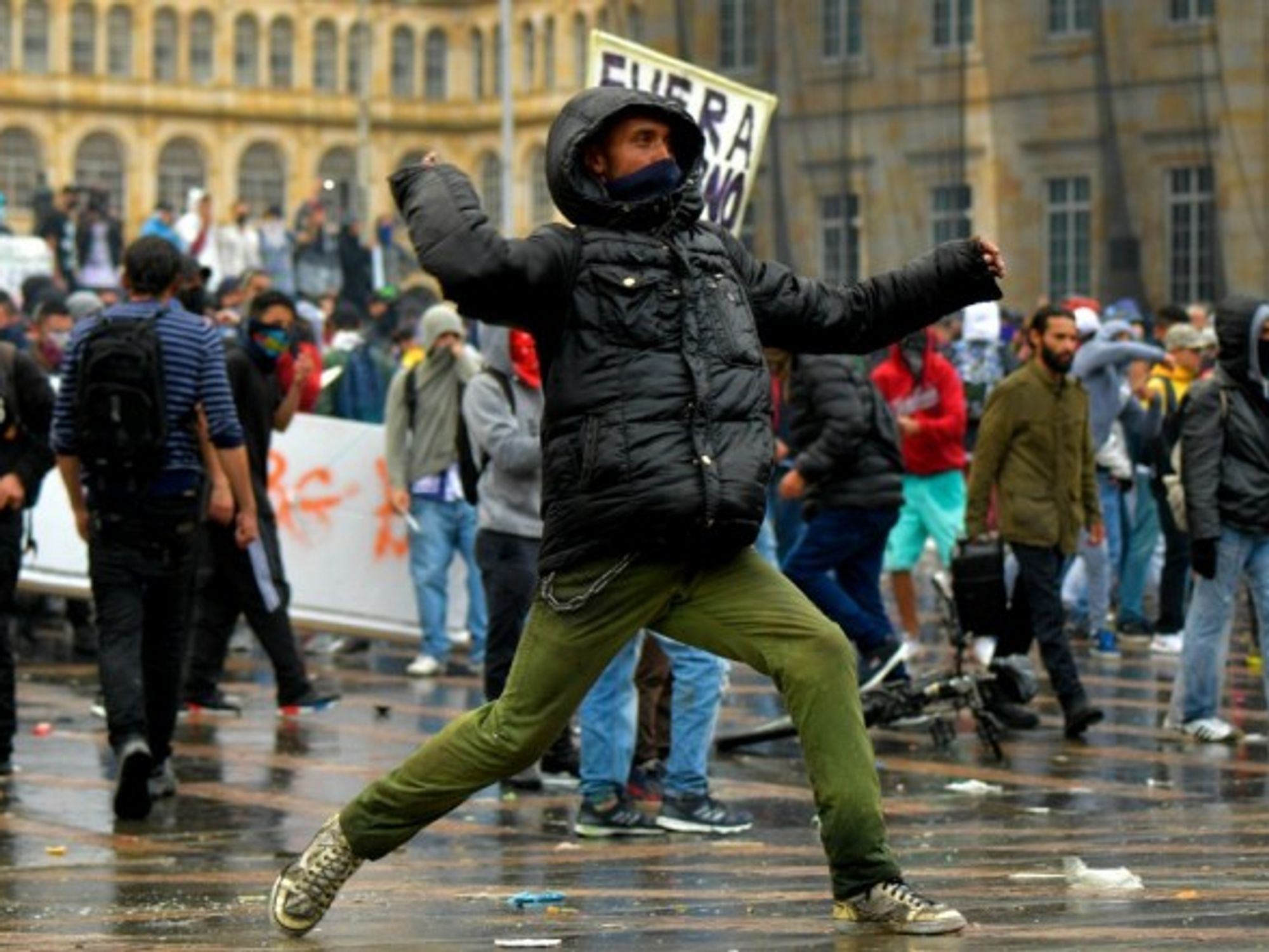 Protest in Bogota on Nov. 21