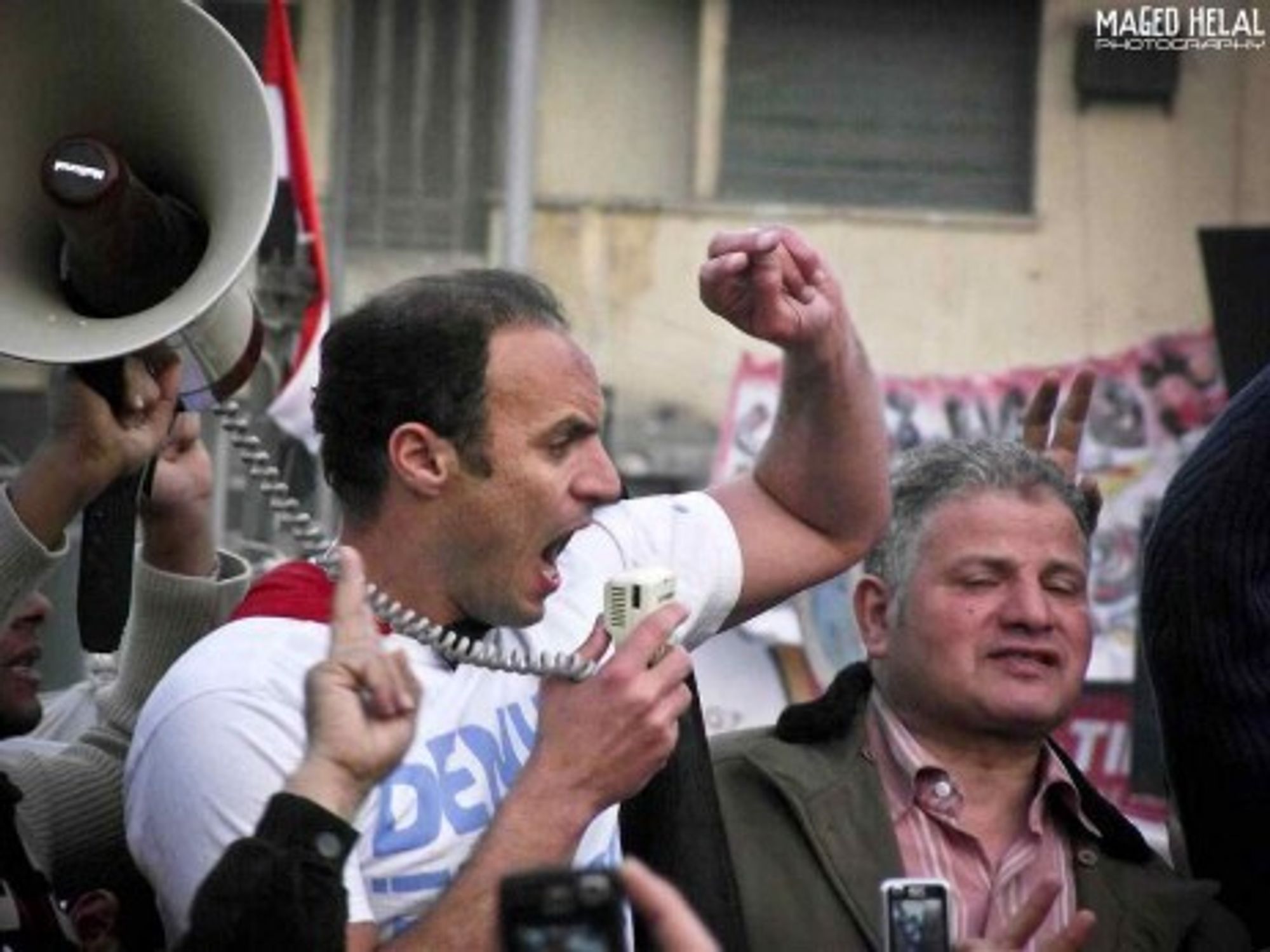 Protesters in Tahrir Square (Maged Helal)