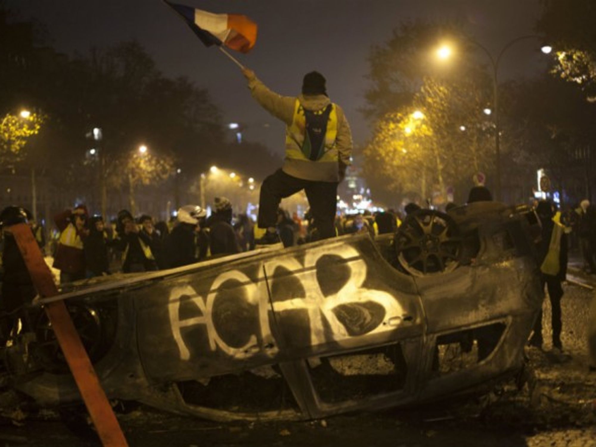 Protesters wreaked havoc in the French capital Saturday