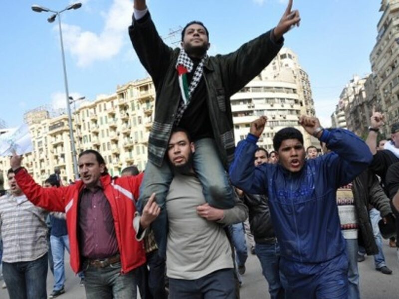 Protestors in Tahir, Egypt (Jan. 30, 2011)