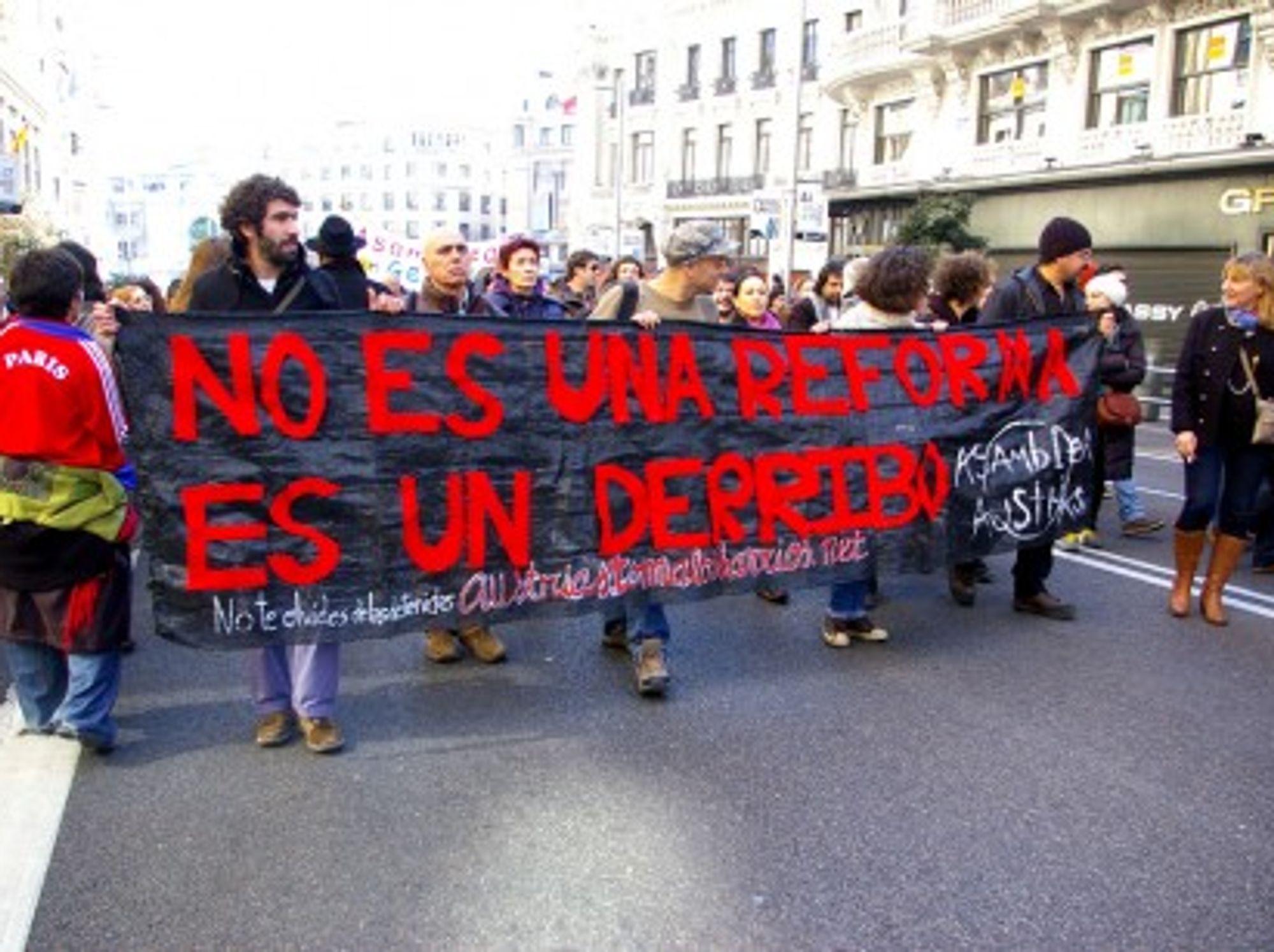 Protests against labor reforms in Madrid (gaelx)