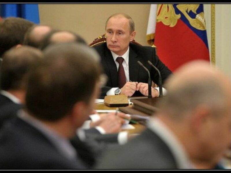 Putin and his Security Council advisors