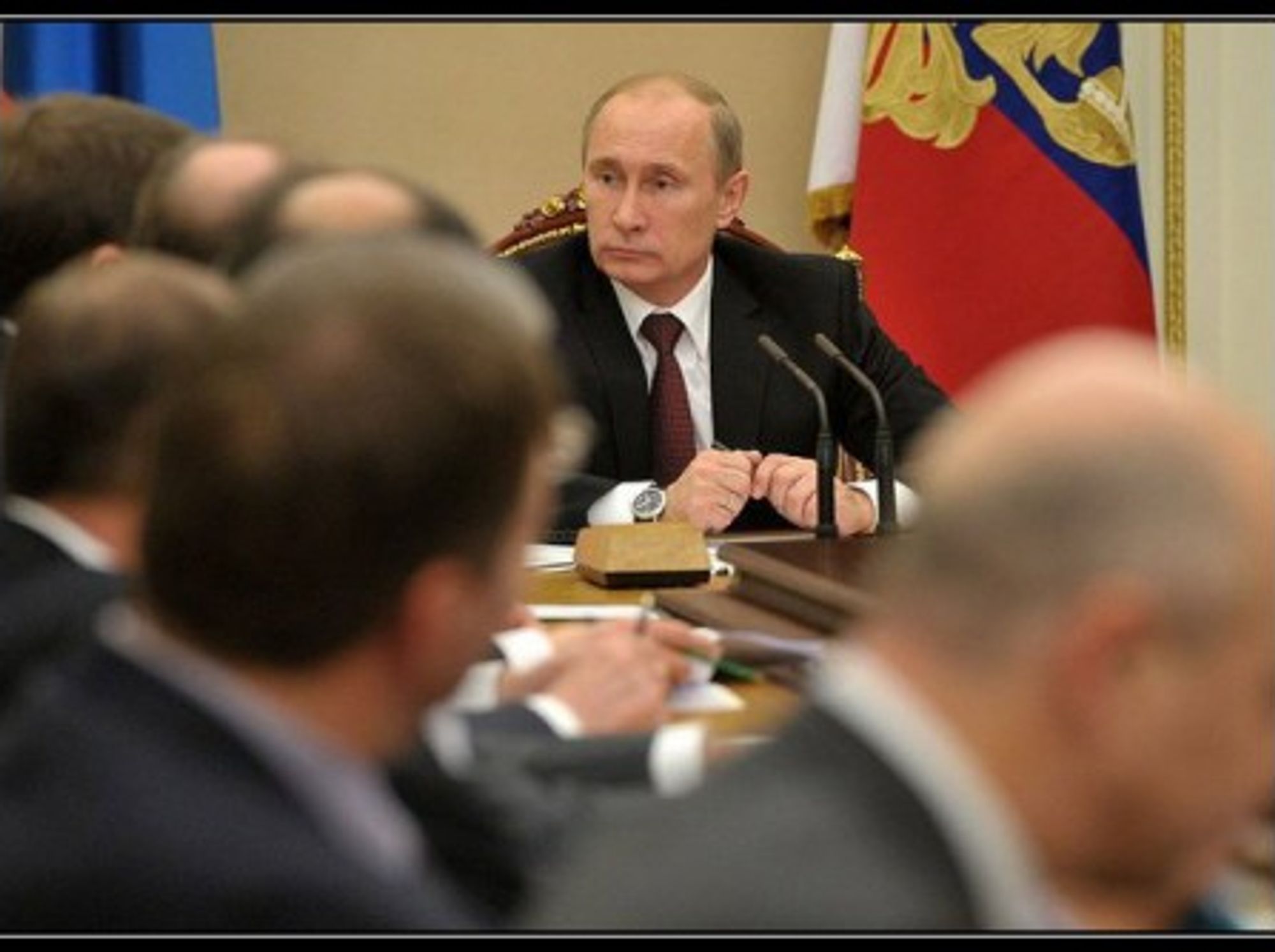 Putin and his Security Council advisors