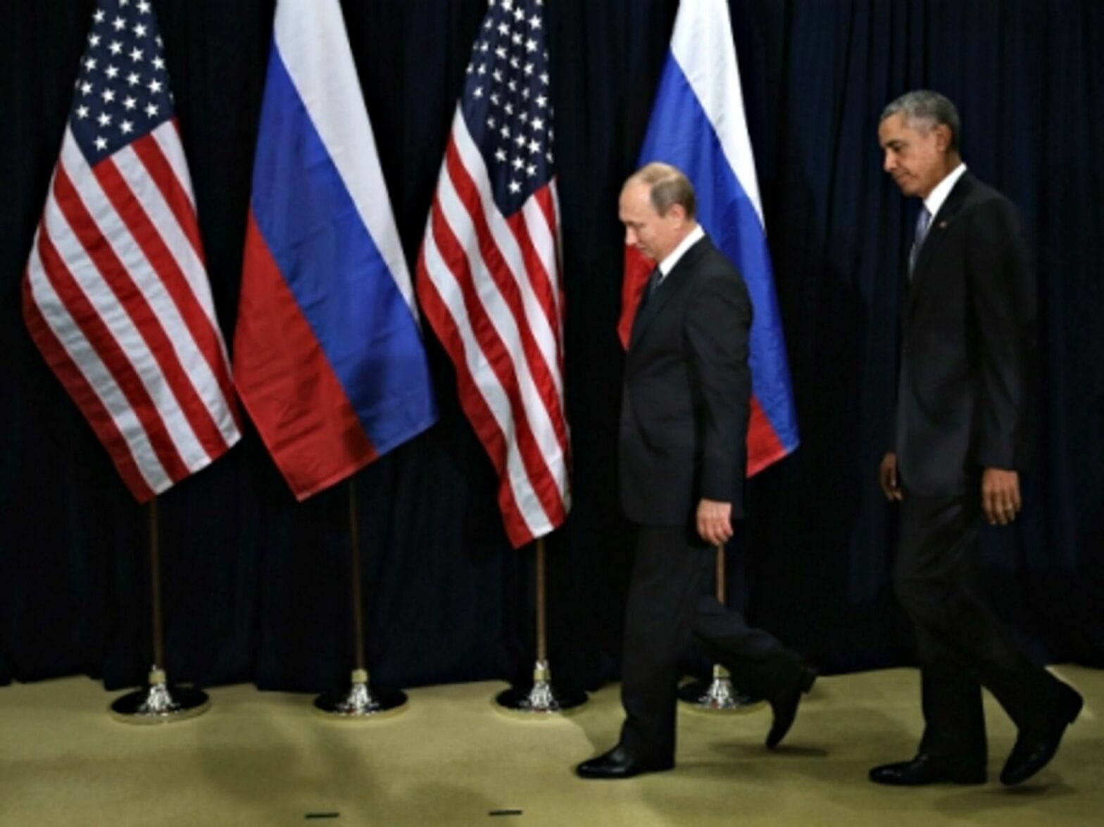 Putin and Obama at the UN on Sept. 28, 2015