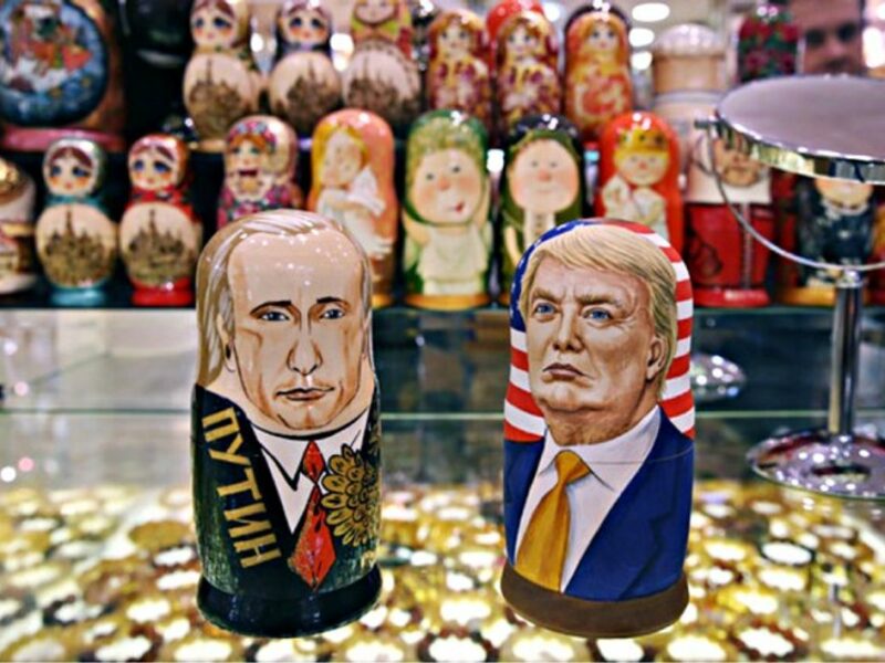 Putin and Trump nesting dolls