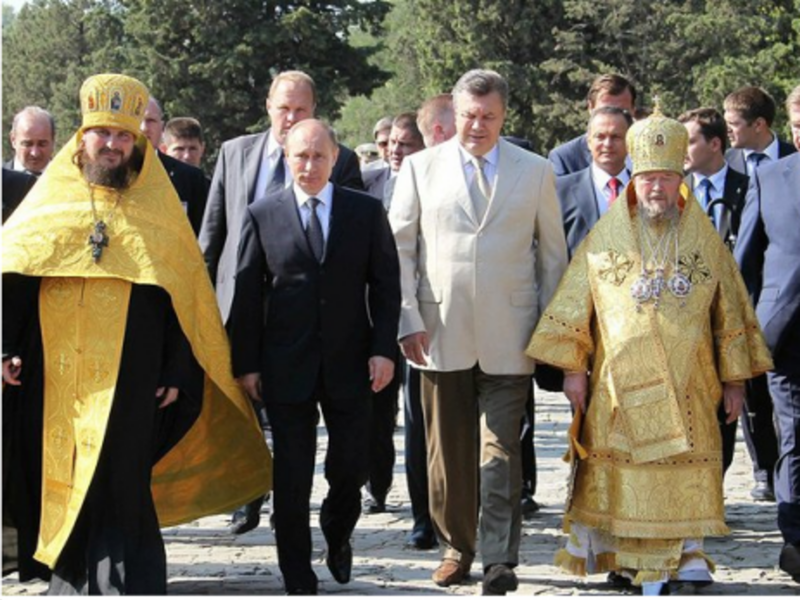 Putin and Yanukovych share not common religious roots