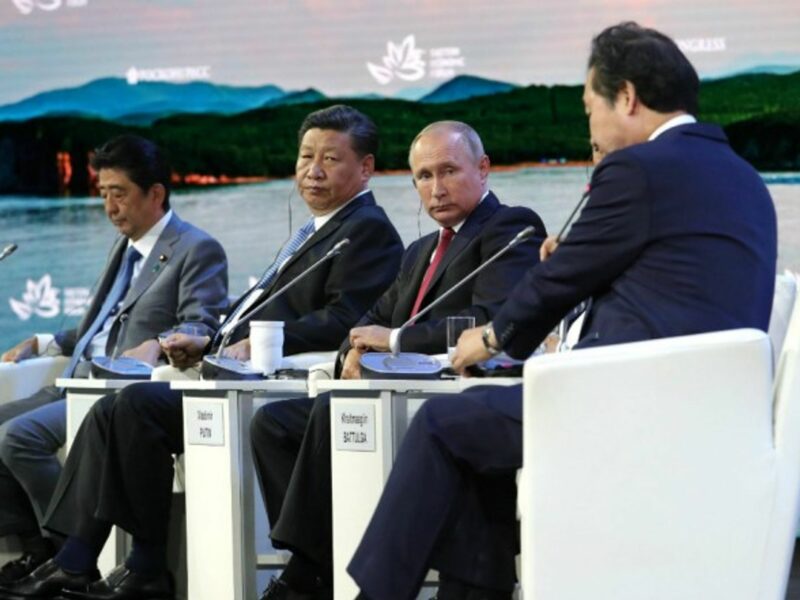 Putin during at the Vladivostok summit in September, between the leaders of Japan, China and South Korea .