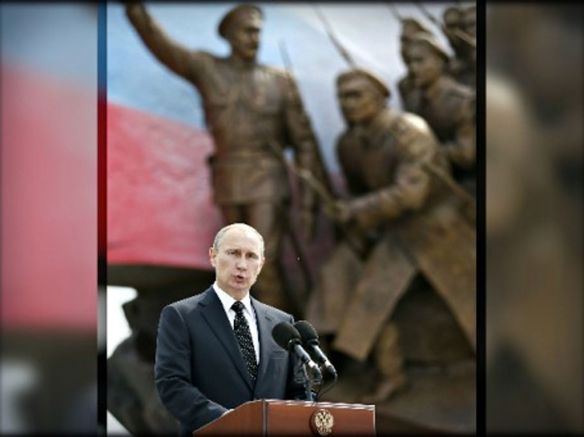 Putin flexing his armor in August