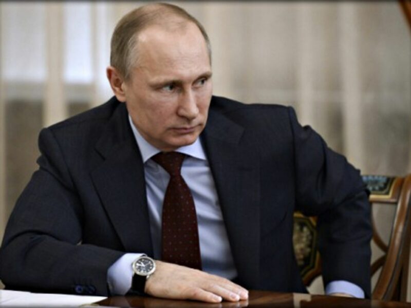 Putin in Moscow last month