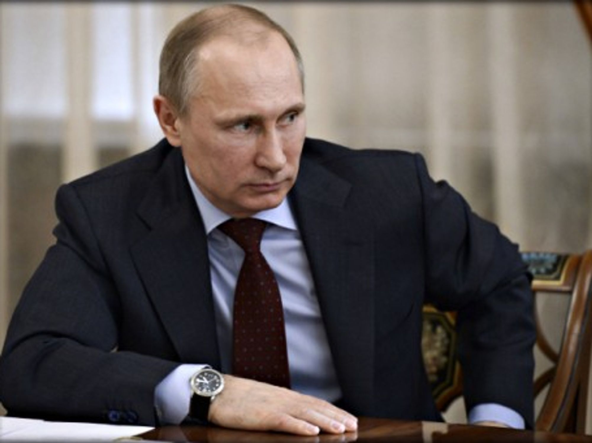 Putin in Moscow last month