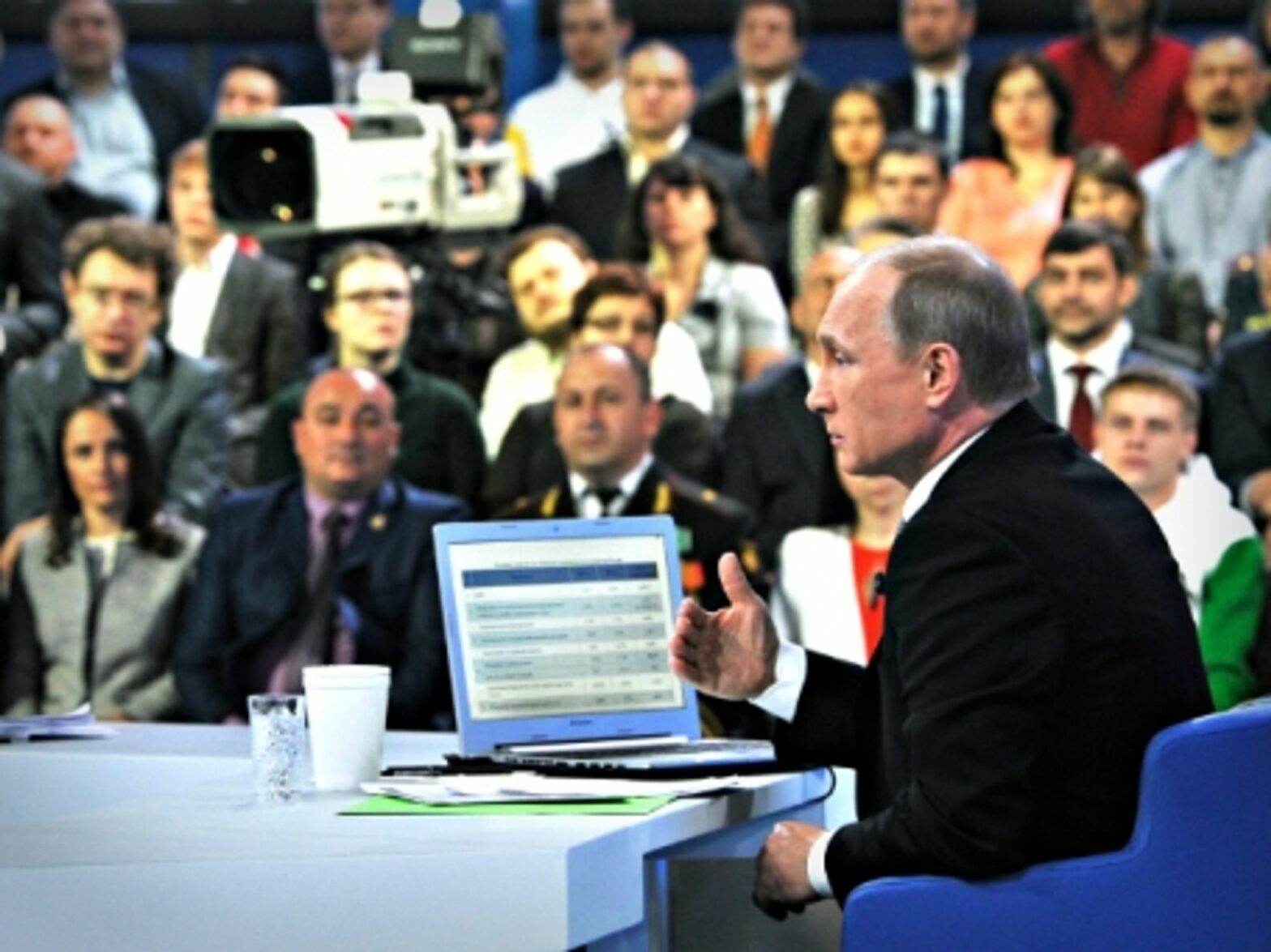 Putin in Moscow on April 16