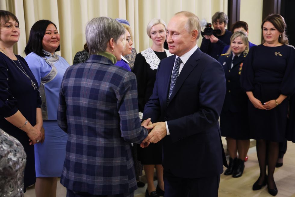 Putin Meets With Special Military Operation Servicemen Mothers