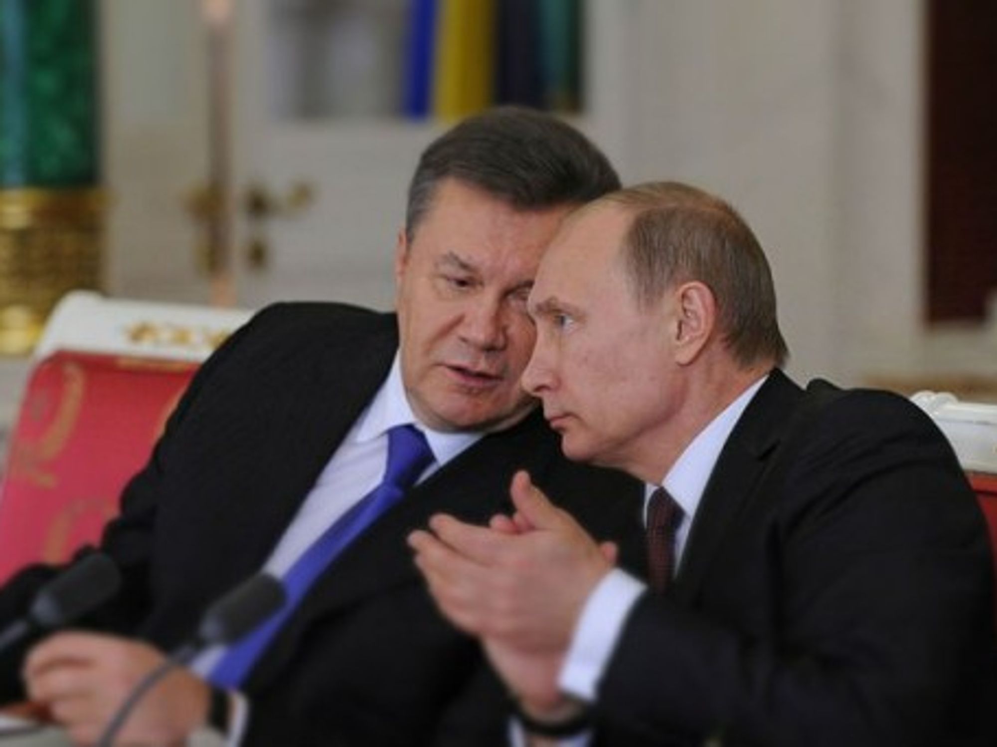 Putin with president of Ukraine Viktor Yanukovych