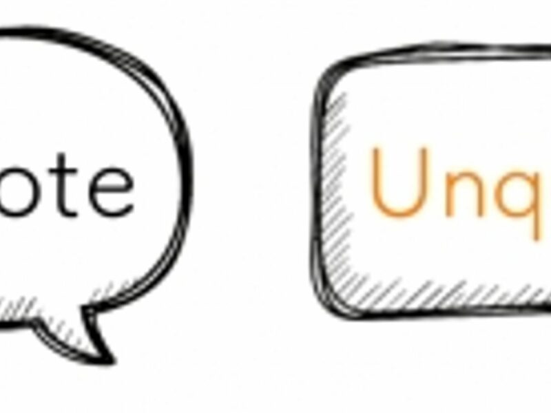 Quote/Unquote