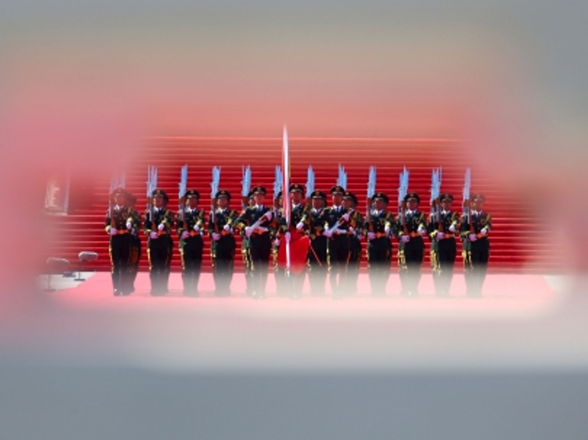 Raising the flag in Beijing