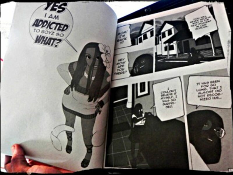 Reading "Afro Shonen"