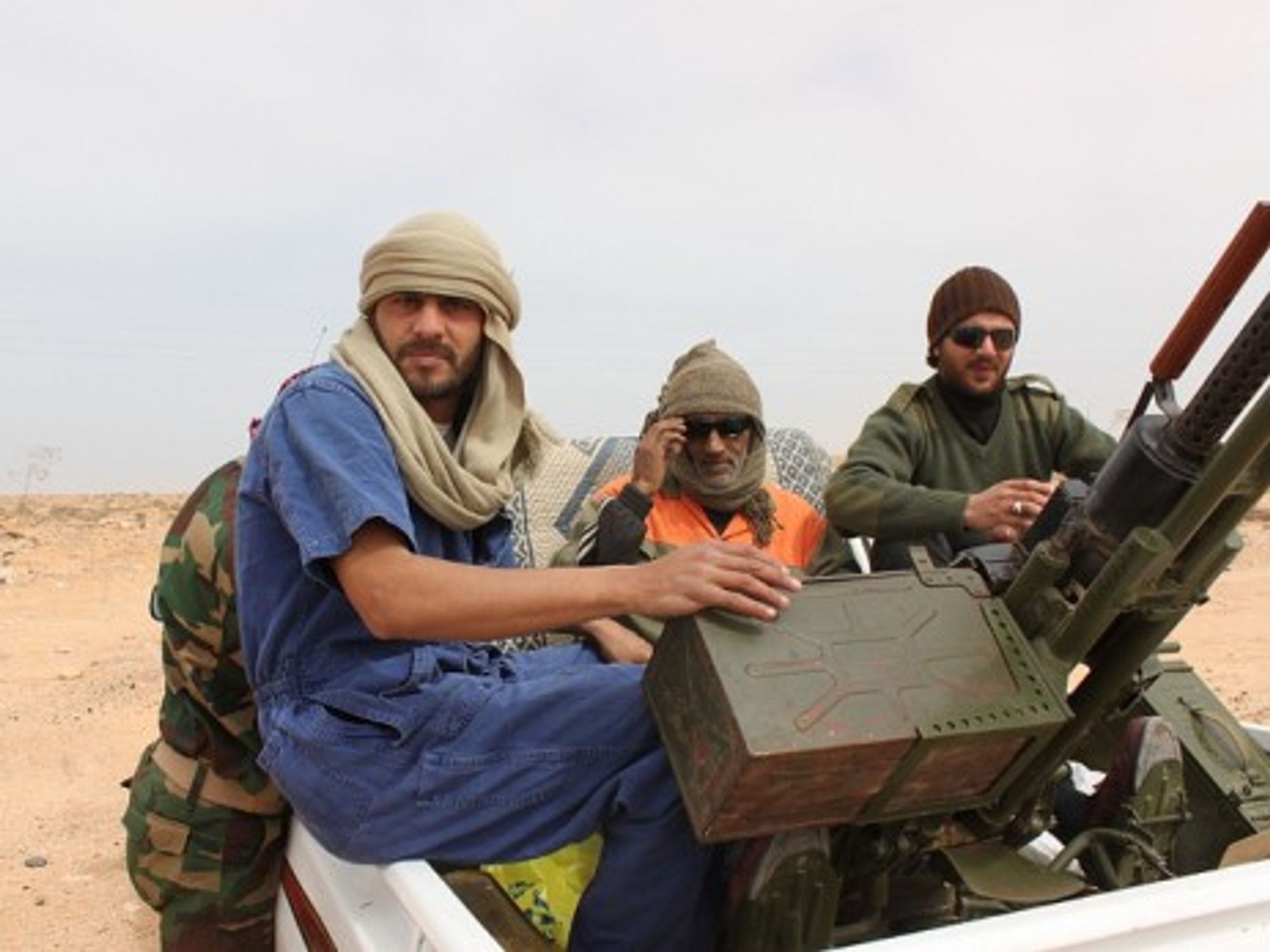 Rebel forces near Brega (Al Jazeera)