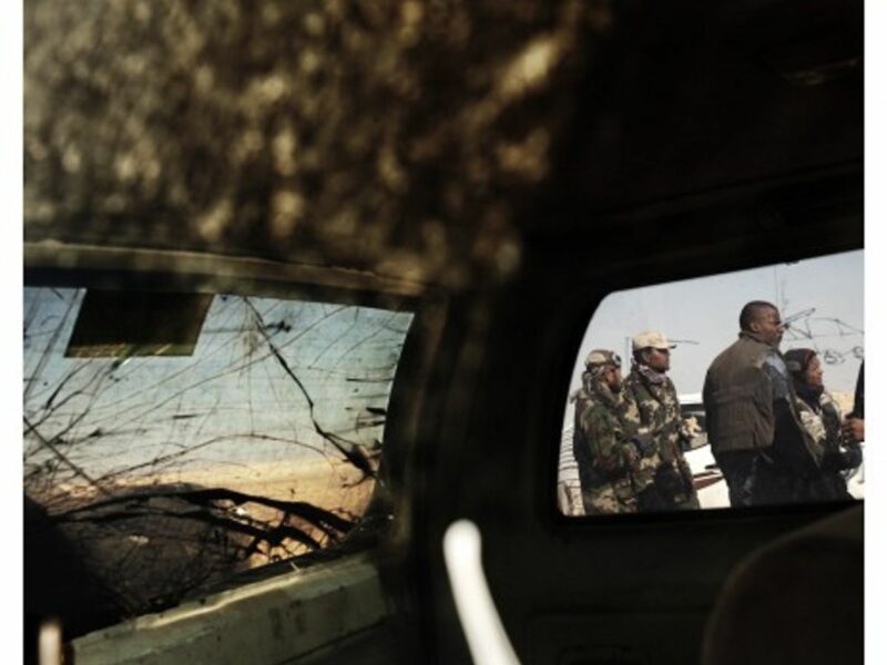 Rebels this spring on the front lines near Brega (David Monteleone)