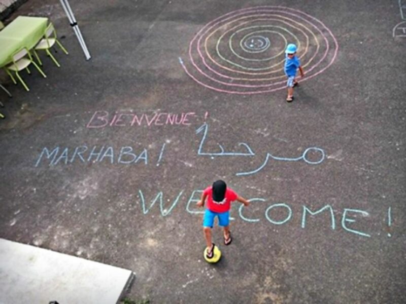 Recess at the Fruits du Savoir school in Blois