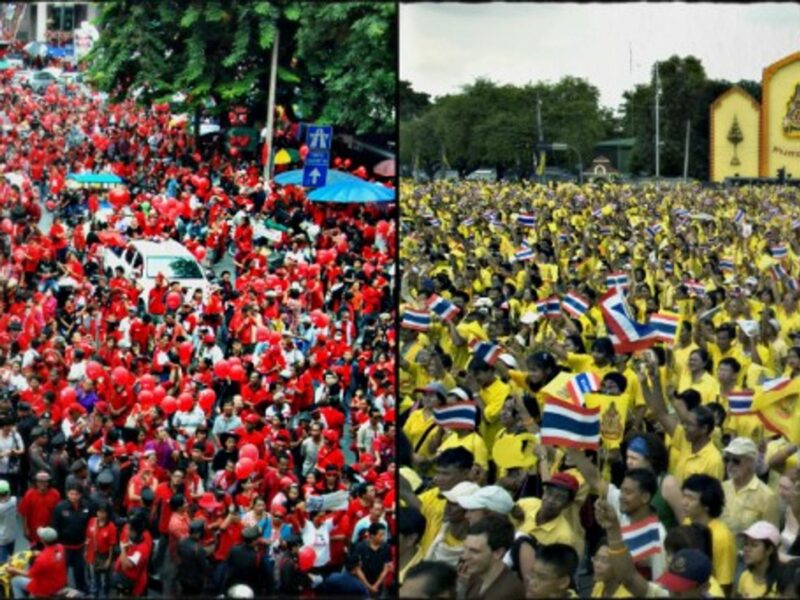 Red shirts vs. yellow shirts in Bangkok
