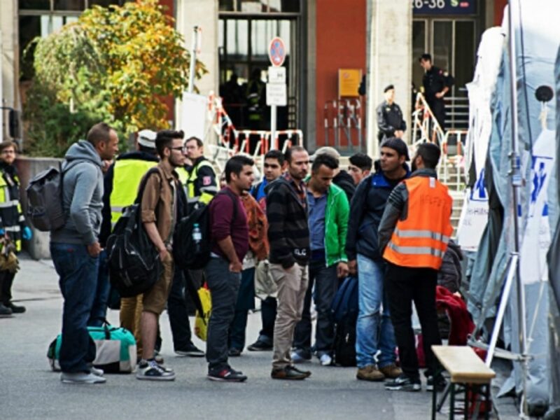 Refugees arriving last month in Munich.