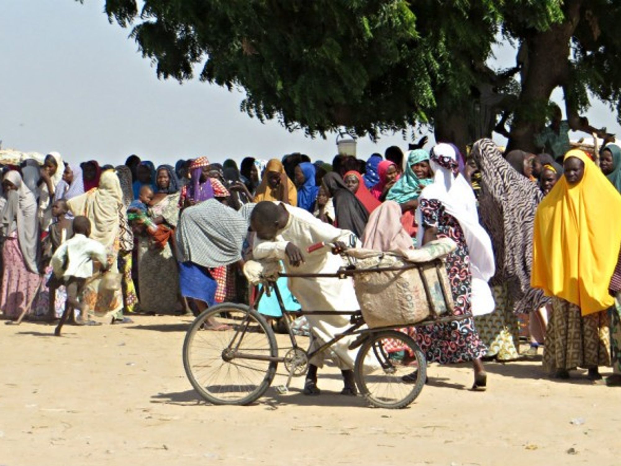 Refugees who fled Boko Haram in Maiduguri, Nigeria, last October