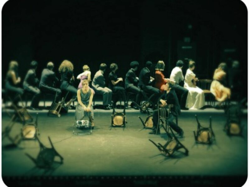 Rehearsing at Paris's prestigious "cours Florent" drama school